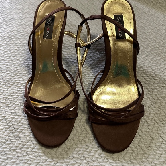Style & Co brown heals - Picture 1 of 3